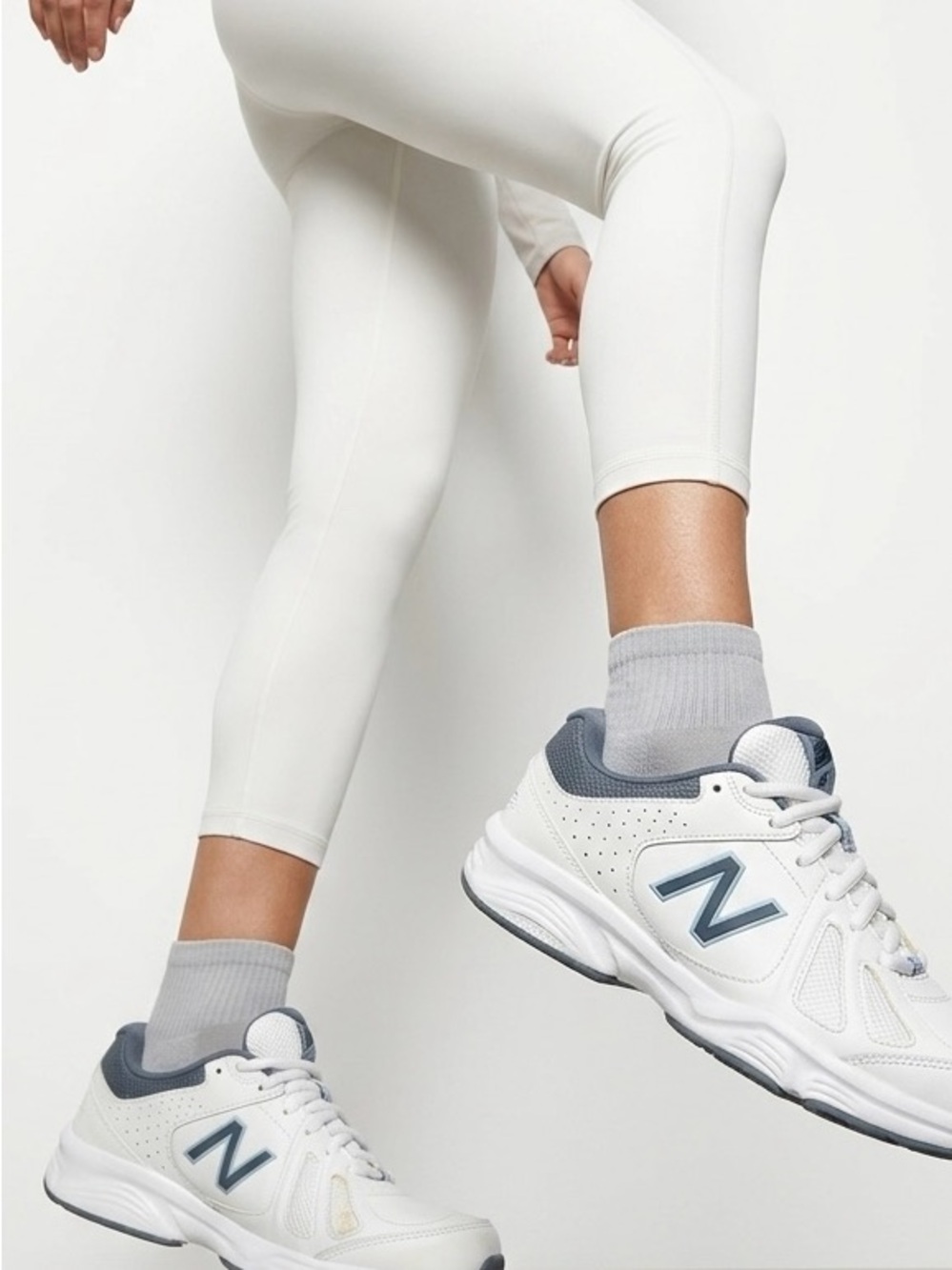 New Balance 409 Retro Leather Sneakers White Blue Dad Shoe 8.5